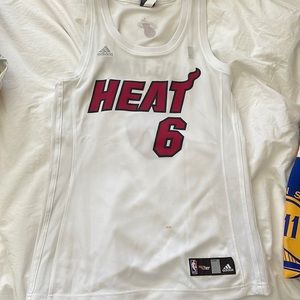 White Womens Lebron James Miami Heat Jersey